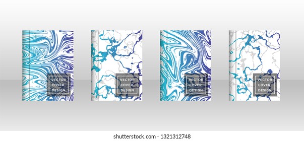 Mixture of acrylic paints. Liquid marble texture. Fluid art. Applicable for design cover, presentation, invitation, flyer, annual report, poster and business card, desing packaging - Vector