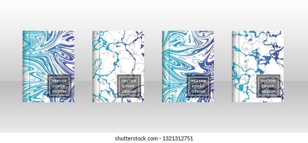 Mixture of acrylic paints. Liquid marble texture. Fluid art. Applicable for design cover, presentation, invitation, flyer, annual report, poster and business card, desing packaging - Vector