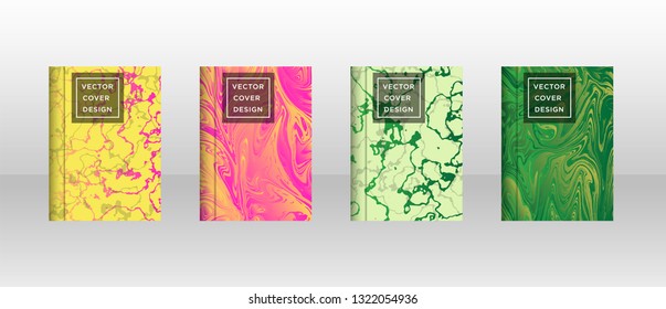 Mixture of acrylic paints. Liquid marble texture. Fluid art. Applicable for design cover, presentation, invitation, flyer, annual report, poster and business card, desing packaging - Vector