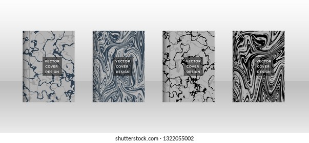 Mixture of acrylic paints. Liquid marble texture. Fluid art. Applicable for design cover, presentation, invitation, flyer, annual report, poster and business card, desing packaging - Vector