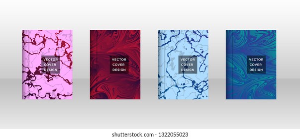 Mixture of acrylic paints. Liquid marble texture. Fluid art. Applicable for design cover, presentation, invitation, flyer, annual report, poster and business card, desing packaging - Vector