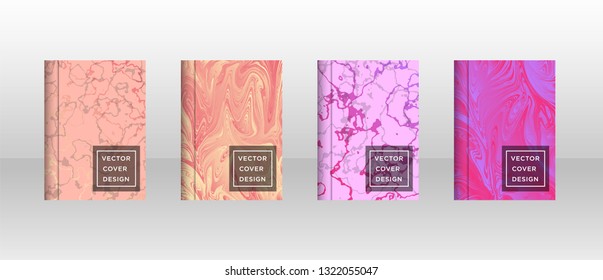 Mixture of acrylic paints. Liquid marble texture. Fluid art. Applicable for design cover, presentation, invitation, flyer, annual report, poster and business card, desing packaging - Vector