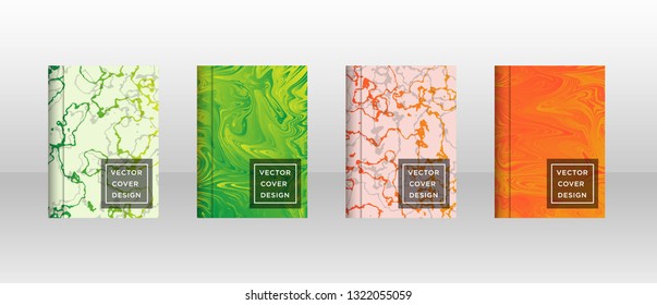 Mixture of acrylic paints. Liquid marble texture. Fluid art. Applicable for design cover, presentation, invitation, flyer, annual report, poster and business card, desing packaging - Vector