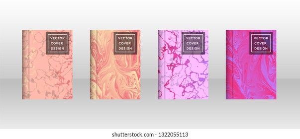 Mixture of acrylic paints. Liquid marble texture. Fluid art. Applicable for design cover, presentation, invitation, flyer, annual report, poster and business card, desing packaging - Vector