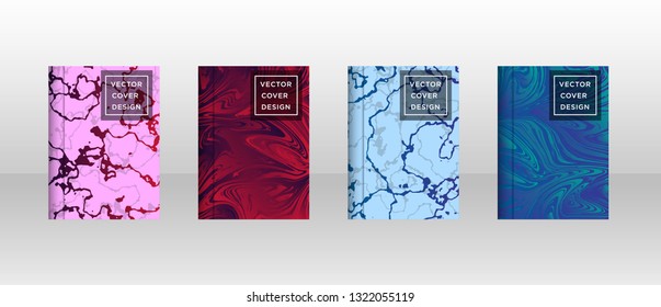 Mixture of acrylic paints. Liquid marble texture. Fluid art. Applicable for design cover, presentation, invitation, flyer, annual report, poster and business card, desing packaging - Vector