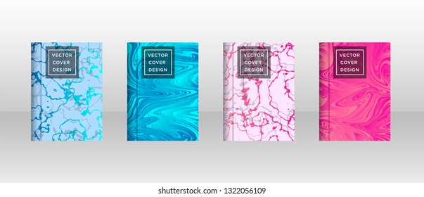 Mixture of acrylic paints. Liquid marble texture. Fluid art. Applicable for design cover, presentation, invitation, flyer, annual report, poster and business card, desing packaging - Vector