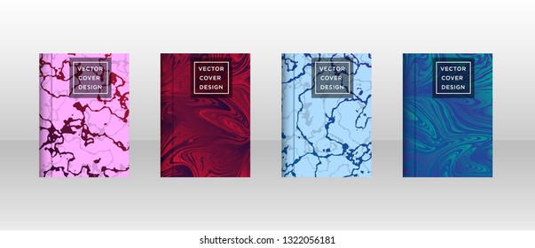 Mixture of acrylic paints. Liquid marble texture. Fluid art. Applicable for design cover, presentation, invitation, flyer, annual report, poster and business card, desing packaging - Vector