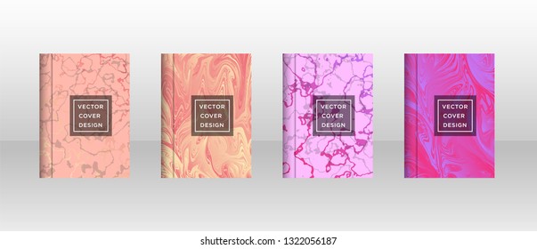 Mixture of acrylic paints. Liquid marble texture. Fluid art. Applicable for design cover, presentation, invitation, flyer, annual report, poster and business card, desing packaging - Vector
