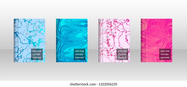 Mixture of acrylic paints. Liquid marble texture. Fluid art. Applicable for design cover, presentation, invitation, flyer, annual report, poster and business card, desing packaging - Vector