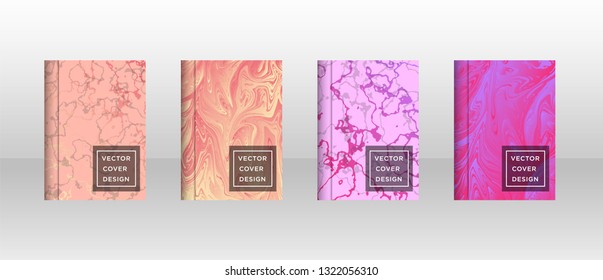 Mixture of acrylic paints. Liquid marble texture. Fluid art. Applicable for design cover, presentation, invitation, flyer, annual report, poster and business card, desing packaging - Vector