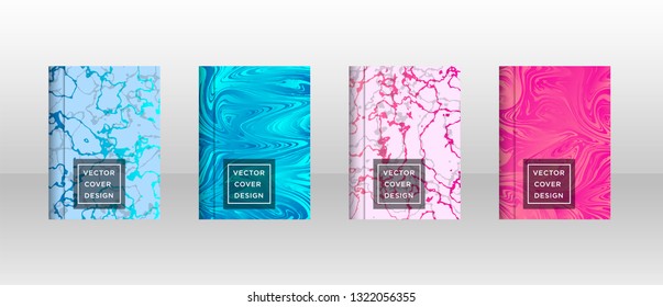 Mixture of acrylic paints. Liquid marble texture. Fluid art. Applicable for design cover, presentation, invitation, flyer, annual report, poster and business card, desing packaging - Vector