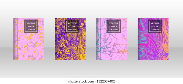 Mixture of acrylic paints. Liquid marble texture. Fluid art. Applicable for design cover, presentation, invitation, flyer, annual report, poster and business card, desing packaging - Vector