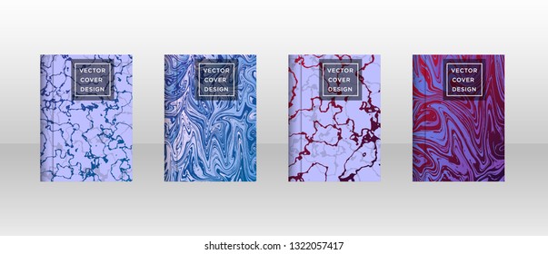 Mixture of acrylic paints. Liquid marble texture. Fluid art. Applicable for design cover, presentation, invitation, flyer, annual report, poster and business card, desing packaging - Vector