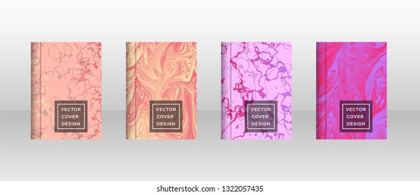 Mixture of acrylic paints. Liquid marble texture. Fluid art. Applicable for design cover, presentation, invitation, flyer, annual report, poster and business card, desing packaging - Vector