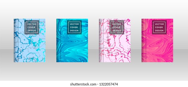 Mixture of acrylic paints. Liquid marble texture. Fluid art. Applicable for design cover, presentation, invitation, flyer, annual report, poster and business card, desing packaging - Vector