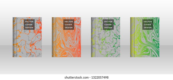 Mixture of acrylic paints. Liquid marble texture. Fluid art. Applicable for design cover, presentation, invitation, flyer, annual report, poster and business card, desing packaging - Vector