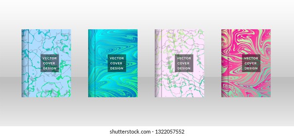 Mixture of acrylic paints. Liquid marble texture. Fluid art. Applicable for design cover, presentation, invitation, flyer, annual report, poster and business card, desing packaging - Vector