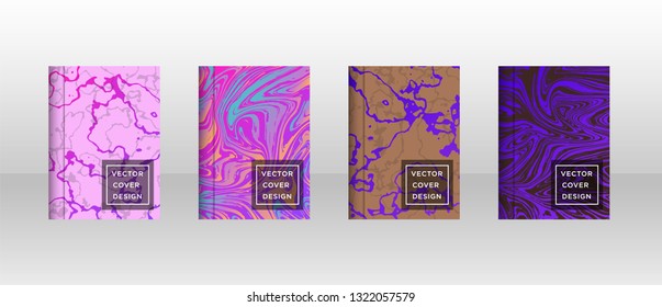 Mixture of acrylic paints. Liquid marble texture. Fluid art. Applicable for design cover, presentation, invitation, flyer, annual report, poster and business card, desing packaging - Vector