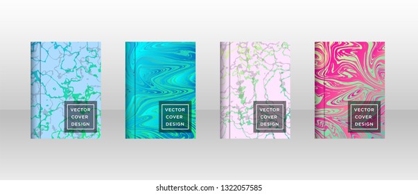 Mixture of acrylic paints. Liquid marble texture. Fluid art. Applicable for design cover, presentation, invitation, flyer, annual report, poster and business card, desing packaging - Vector
