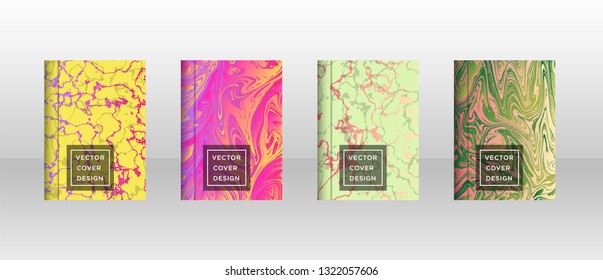 Mixture of acrylic paints. Liquid marble texture. Fluid art. Applicable for design cover, presentation, invitation, flyer, annual report, poster and business card, desing packaging - Vector