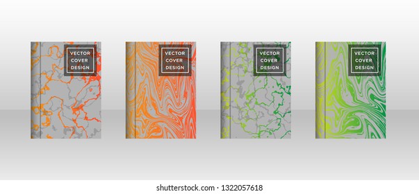 Mixture of acrylic paints. Liquid marble texture. Fluid art. Applicable for design cover, presentation, invitation, flyer, annual report, poster and business card, desing packaging - Vector