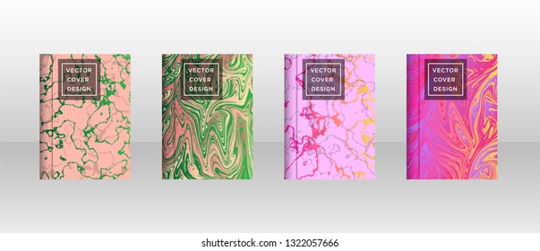 Mixture of acrylic paints. Liquid marble texture. Fluid art. Applicable for design cover, presentation, invitation, flyer, annual report, poster and business card, desing packaging - Vector