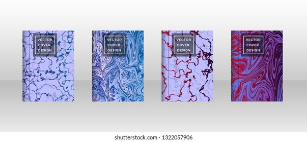 Mixture of acrylic paints. Liquid marble texture. Fluid art. Applicable for design cover, presentation, invitation, flyer, annual report, poster and business card, desing packaging - Vector