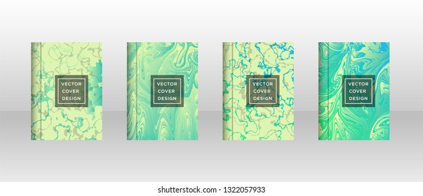 Mixture of acrylic paints. Liquid marble texture. Fluid art. Applicable for design cover, presentation, invitation, flyer, annual report, poster and business card, desing packaging - Vector