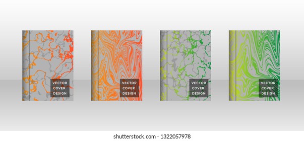 Mixture of acrylic paints. Liquid marble texture. Fluid art. Applicable for design cover, presentation, invitation, flyer, annual report, poster and business card, desing packaging - Vector