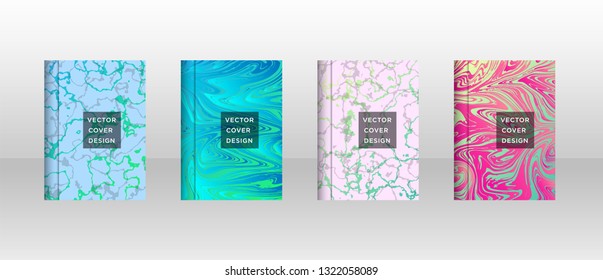 Mixture of acrylic paints. Liquid marble texture. Fluid art. Applicable for design cover, presentation, invitation, flyer, annual report, poster and business card, desing packaging - Vector