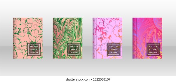 Mixture of acrylic paints. Liquid marble texture. Fluid art. Applicable for design cover, presentation, invitation, flyer, annual report, poster and business card, desing packaging - Vector