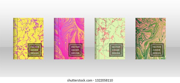 Mixture of acrylic paints. Liquid marble texture. Fluid art. Applicable for design cover, presentation, invitation, flyer, annual report, poster and business card, desing packaging - Vector