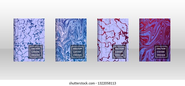 Mixture of acrylic paints. Liquid marble texture. Fluid art. Applicable for design cover, presentation, invitation, flyer, annual report, poster and business card, desing packaging - Vector