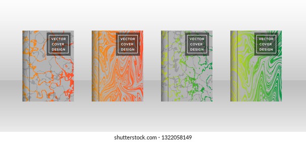Mixture of acrylic paints. Liquid marble texture. Fluid art. Applicable for design cover, presentation, invitation, flyer, annual report, poster and business card, desing packaging - Vector