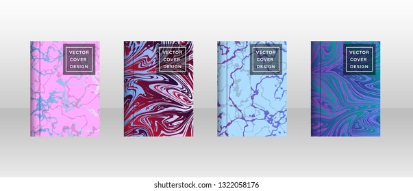 Mixture of acrylic paints. Liquid marble texture. Fluid art. Applicable for design cover, presentation, invitation, flyer, annual report, poster and business card, desing packaging - Vector