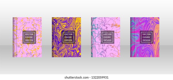 Mixture of acrylic paints. Liquid marble texture. Fluid art. Applicable for design cover, presentation, invitation, flyer, annual report, poster and business card, desing packaging - Vector