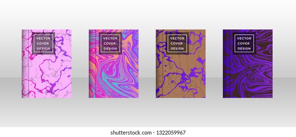 Mixture of acrylic paints. Liquid marble texture. Fluid art. Applicable for design cover, presentation, invitation, flyer, annual report, poster and business card, desing packaging - Vector