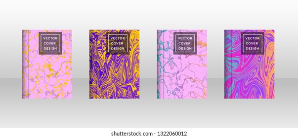 Mixture of acrylic paints. Liquid marble texture. Fluid art. Applicable for design cover, presentation, invitation, flyer, annual report, poster and business card, desing packaging - Vector