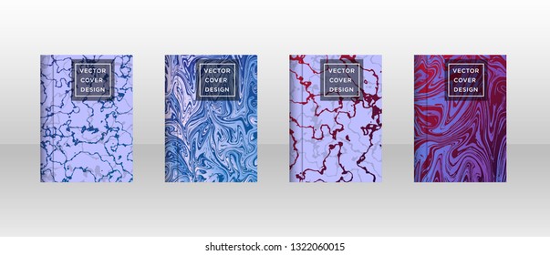Mixture of acrylic paints. Liquid marble texture. Fluid art. Applicable for design cover, presentation, invitation, flyer, annual report, poster and business card, desing packaging - Vector