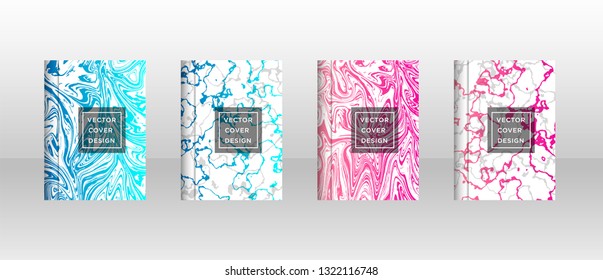 Mixture of acrylic paints. Liquid marble texture. Fluid art. Applicable for design cover, presentation, invitation, flyer, annual report, poster and business card, desing packaging - Vector