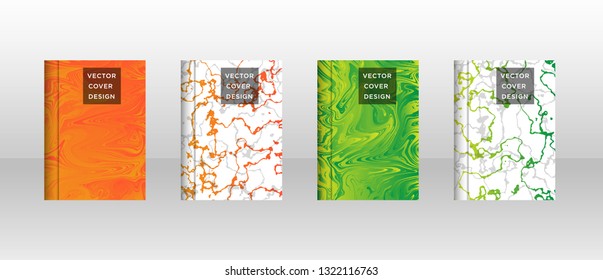 Mixture of acrylic paints. Liquid marble texture. Fluid art. Applicable for design cover, presentation, invitation, flyer, annual report, poster and business card, desing packaging - Vector