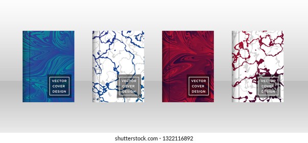 Mixture of acrylic paints. Liquid marble texture. Fluid art. Applicable for design cover, presentation, invitation, flyer, annual report, poster and business card, desing packaging - Vector