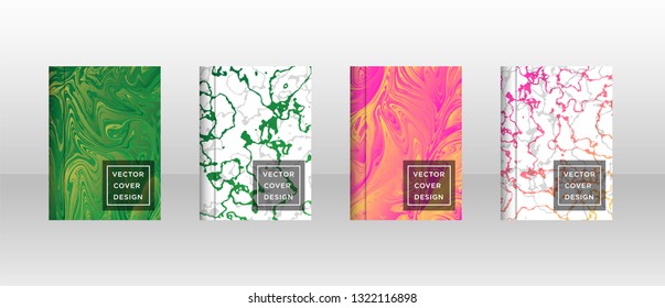 Mixture of acrylic paints. Liquid marble texture. Fluid art. Applicable for design cover, presentation, invitation, flyer, annual report, poster and business card, desing packaging - Vector