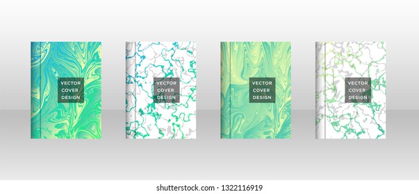 Mixture of acrylic paints. Liquid marble texture. Fluid art. Applicable for design cover, presentation, invitation, flyer, annual report, poster and business card, desing packaging - Vector