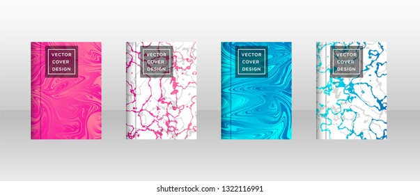 Mixture of acrylic paints. Liquid marble texture. Fluid art. Applicable for design cover, presentation, invitation, flyer, annual report, poster and business card, desing packaging - Vector