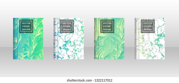 Mixture of acrylic paints. Liquid marble texture. Fluid art. Applicable for design cover, presentation, invitation, flyer, annual report, poster and business card, desing packaging - Vector