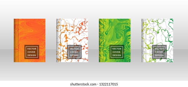 Mixture of acrylic paints. Liquid marble texture. Fluid art. Applicable for design cover, presentation, invitation, flyer, annual report, poster and business card, desing packaging - Vector