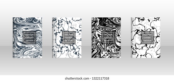 Mixture of acrylic paints. Liquid marble texture. Fluid art. Applicable for design cover, presentation, invitation, flyer, annual report, poster and business card, desing packaging - Vector