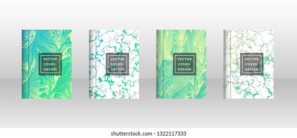 Mixture of acrylic paints. Liquid marble texture. Fluid art. Applicable for design cover, presentation, invitation, flyer, annual report, poster and business card, desing packaging - Vector
