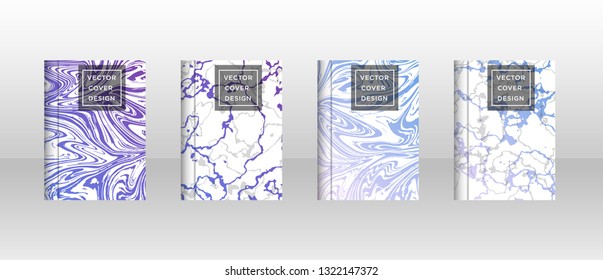 Mixture of acrylic paints. Liquid marble texture. Fluid art. Applicable for design cover, presentation, invitation, flyer, annual report, poster and business card, desing packaging - Vector